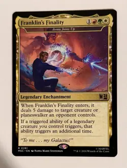 x1 Franklin's Finality - Annie Joins Up R MTG Commander: Marvel Super Heroes M/N - Image 1