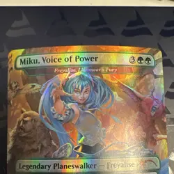 Wizards MTG Miku, Voice of Power 1598 Secret Lair Drop Mythic Foil Borderless - Image 2
