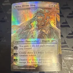 Wizards MTG Miku, Divine Diva 1585 Secret Lair Drop Mythic Foil EN Borderless - Image 1