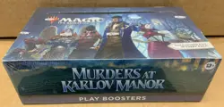 MTG MAGIC THE GATHERING MURDERS AT KARLOV MANOR PLAY BOOSTERS BOX FACTORY SEALED - Image 1