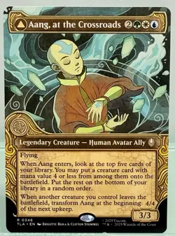 Aang, at the Crossroads (Showcase) #346 NM Avatar: The Last Airbender Magic MTG - Image 1