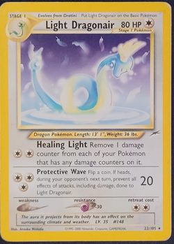 Light Dragonair 22/105 Pokemon Neo Destiny HP - Image 1