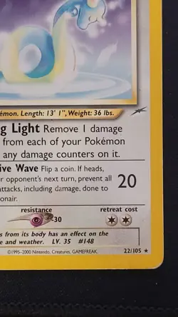Light Dragonair 22/105 Pokemon Neo Destiny HP - Image 5