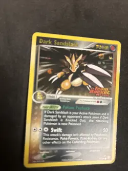 Pokemon TCG Dark Sandslash 18/109 Team Rocket Returns Reverse Holo Stamp 2004 - Image 4