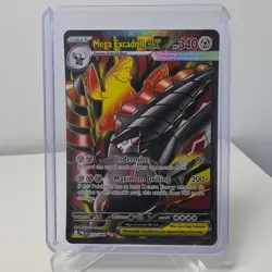 Mega Excadrill ex 103/084 Me05: Pitch Black Holo Keisuke Azuma Pokemon - Image 1