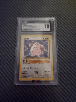 2001 Pokemon Black Star Cleffa 31/53 Wotc Promo Pokemon League CGC 10 - Image 1