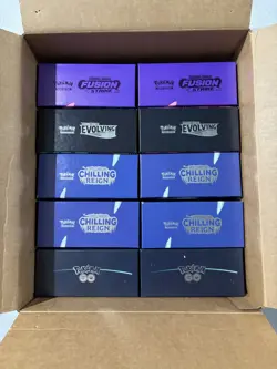 Pokemon Evolving Skies x10 ETB’s w/ outer sleeve Empty Boxes No cards Mixed Lot - Image 2
