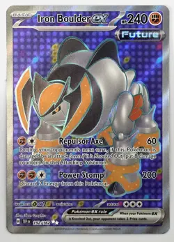 Iron Boulder ex 192/162 Ultra Rare Temporal Forces Pokemon Near Mint - Image 1
