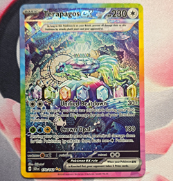 Pokemon TCG Terapagos ex 170/142 Stellar Crown Secret Rare Full Art Holo English - Image 1
