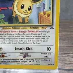 Eevee 38/75 Neo Discovery 1st Edition Common Regular Eng 50 LP/MP WOTC - Image 4