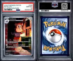 2026 Pokemon Mega Evolution Perfect Order 099 Raticate Illustration Rare PSA 10 - Image 3