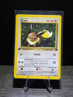 2000 Pokemon Team Rocket First Edition Eevee #55/82 LP - Image 1