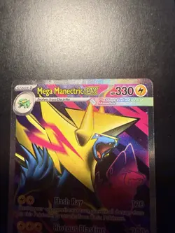 Pokemon TCG Mega Manectric ex 158/132 Full Art Mega Evolution Ultra Rare - Image 2