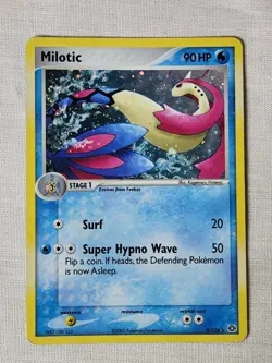 Played Milotic - Holo Swirl 8 Emerald Pokemon TCG - Image 1