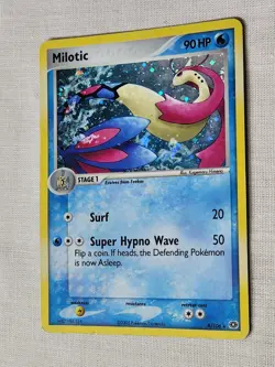 Played Milotic - Holo Swirl 8 Emerald Pokemon TCG - Image 2