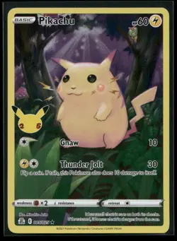 Pikachu 005/025 Holo Celebrations NM/M Pokemon - Image 1