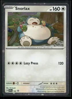 Snorlax 122 Holo Scarlet & Violet Promo NM/M Pokemon - Image 1