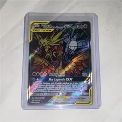 Pokemon TCG Moltres & Zapdos & Articuno GX SM210 TAG TEAM Full Art Holo Promo - Image 1