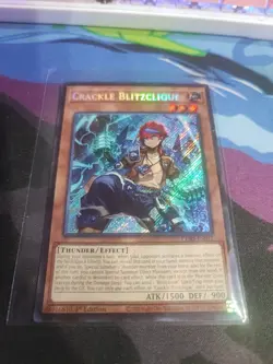 Yugioh Crackle Blitzclique CORI-EN012 Secret Rare 1st Edition NM - Image 1