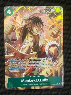 One Piece TCG Monkey.D. Luffy ST30-012 SR Alt Art AA Parallel Foil English - Image 1