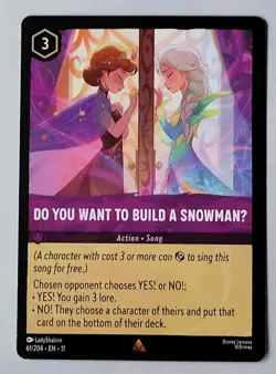 Disney Lorcana TCG - Winter: Do You Want To Build A SnowmanU (061/204) - Rare-NM - Image 1