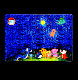 Pokemon VENDING PRISM Foil Rare JAPANESE Anime HOLO Sticker Card #434 CHARIZARD - Image 1