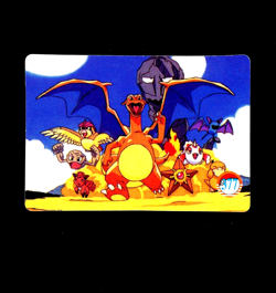 Pokemon VENDING PRISM Foil Rare JAPANESE Anime HOLO Sticker Card #434 CHARIZARD - Image 2