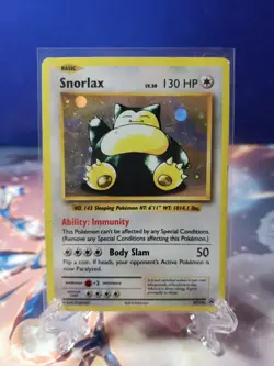 Snorlax XY179 Black Star Promos Pokemon TCG XY Evolutions HP-DMG - Image 1