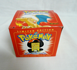 1995 Pokemon Charizard 23K Gold-Plated Burger King Trading Card NEW SEALED - Image 1