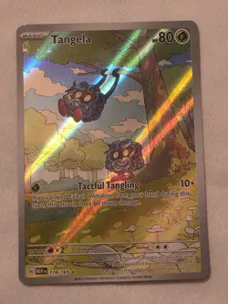 Pokemon TCG Tangela Scarlet & Violet Holo Illustration Rare Card 178/165 - Image 1