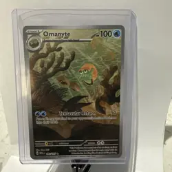 Pokemon TCG Omanyte Scarlet & Violet 151 Illustration Rare Card 180/165 - Image 1