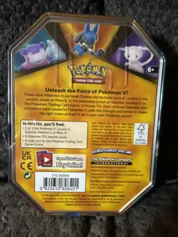 Pokemon V Forces Tin Mew V Foil Booster Pack 2021 Trading Card Game - Image 2