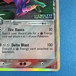 Pokemon TCG Salamence 14/113 EX Delta Species Reverse Holo Rare 110HP Eng - Image 5