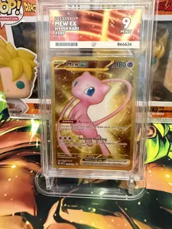 Pokemon 2023 151 Mew Ex Hyper Rare #205/165 Ace Graded Mint 9 - Image 1