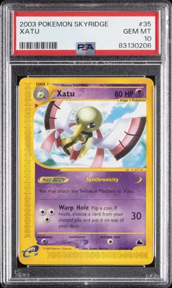2003 POKEMON SKYRIDGE #35 XATU PSA 10 - Image 1