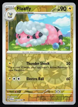 Flaaffy 067/198 Uncommon Scarlet & Violet Pokemon Reverse Holo NM - Image 1