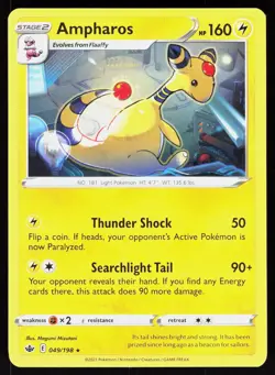 Ampharos 049/198 Rare Chilling Reign Pokemon NM - Image 1