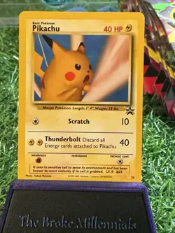 Pikachu #26 Black Star Promo WOTC Pokemon Vintage Rare Card - Image 3
