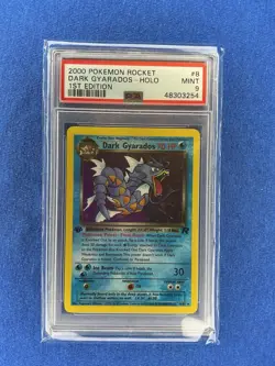 2000 Pokemon Rocket Dark Gyarados- Holo 1st Edition #8 PSA 9 - Image 1