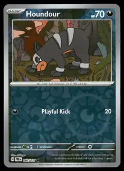 Houndour 062/131 Common Prismatic Evolutions Pokemon Reverse Holo NM - Image 1