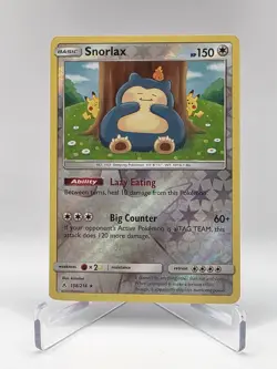 Pokemon Card - Snorlax 158/214 - Reverse Holo - Unbroken Bonds - Image 1