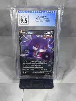 GENGAR V 2021 POKEMON FUSION STRIKE FULL ART HOLO 156/264 CGC 9.5 GEM MINT - Image 1