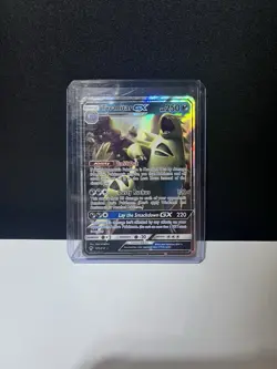 2018 Pokemon Tyranitar GX Sun & Moon Lost Thunder 121/214 Ultra Rare Holo LP - Image 1
