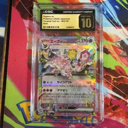 Espeon ex 063 CGC Pristine 10 2024 Pokemon SV8a JP - Image 1