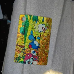 Cubone Squirtle Maril Pocket Monsters Japanese Vending Prism LP Holo #388 - Image 1
