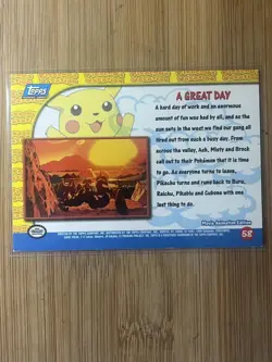 Pokemon TCG A Great Day 58 Pikachu's Vacation Topps Moderately Played English - Image 2