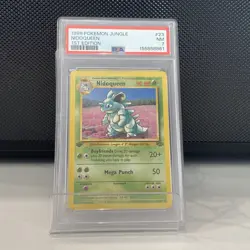 1999 Pokemon Nidoqueen Jungle 23/64 1st Edition PSA 7 - Image 1