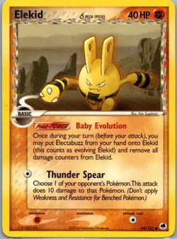 Elekid 48/101 Common Dragon Frontiers Pokemon Lightly Played - Image 1
