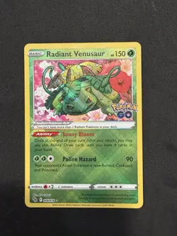 Radiant Venusaur 004/078 Pokemon: Pokemon GO TCG - Image 1