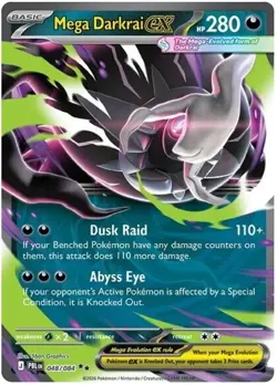Mega Darkrai ex 048/084 Double Rare Holo Pitch Black - Image 1